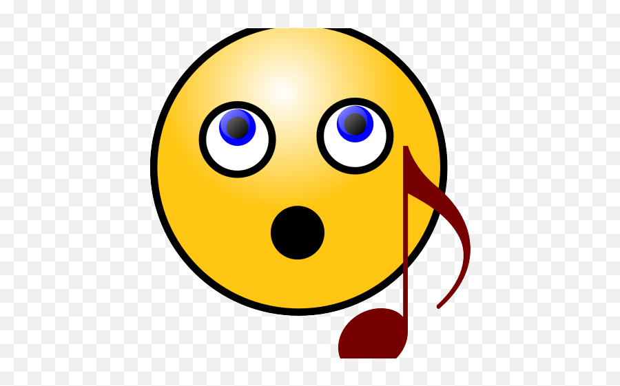Sad Emoji Clipart Smiling Face - Singing Smiley Face Clipart,Sad Emoji Png