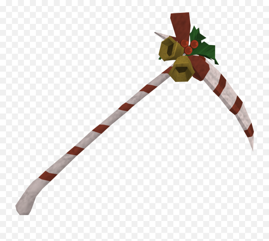 Christmas Scythe - Candy Cane Scythe Emoji,Scythe Png