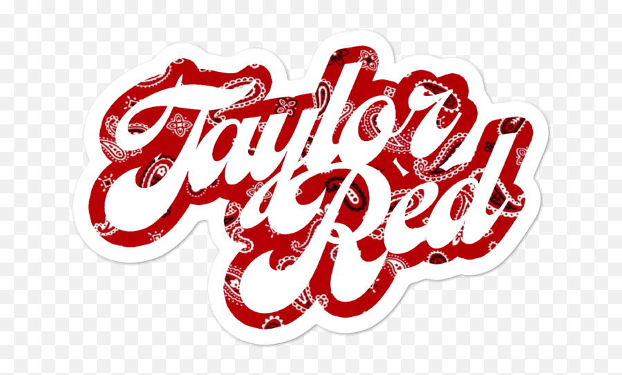Taylor Red Bandana Logo Sticker Emoji,Red Bandana Png
