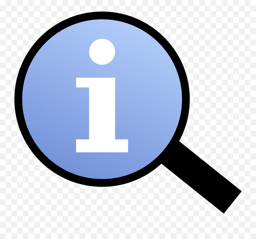 Fileinformation Magnifier Iconpng - Wikipedia Information Clipart Emoji,Icon Png