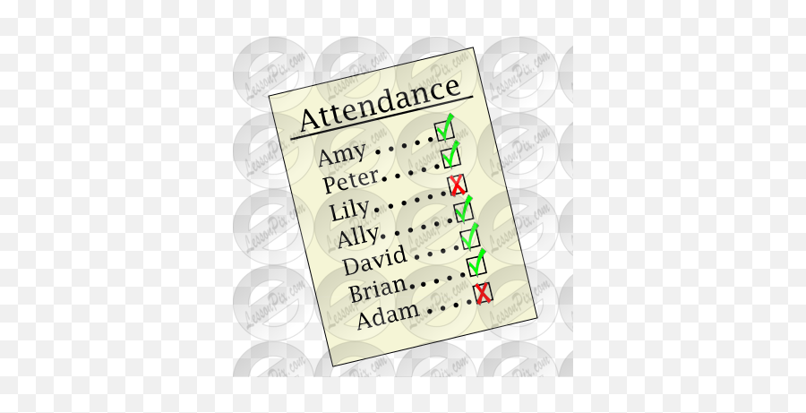 Attendance Picture For Classroom - Dot Emoji,Attendance Clipart