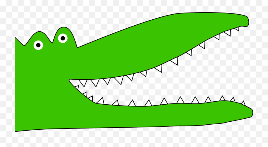 Alligator Teeth Clip Art At Clkercom - Vector Clip Art Clipart Alligator Head Emoji,Tooth Clipart