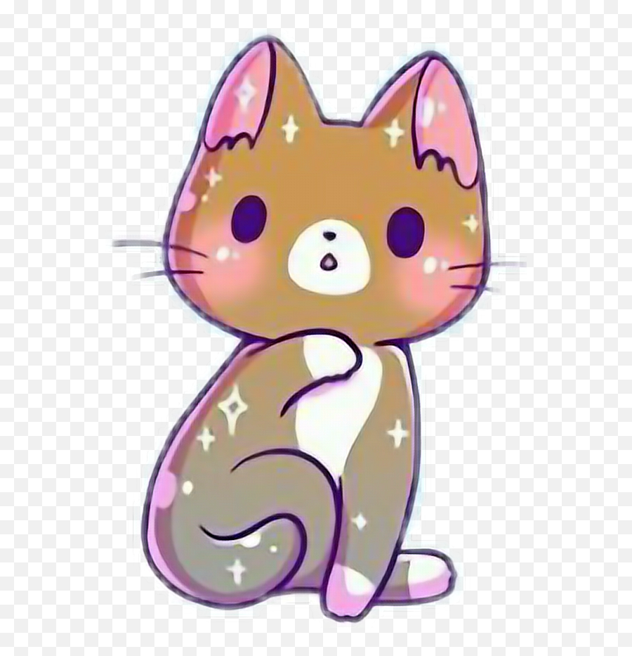 Kawaii Cute Cat Kittens Cats Catlove - Animated Cute Cat Kawaii Transparent Background Emoji,Cute Cat Clipart
