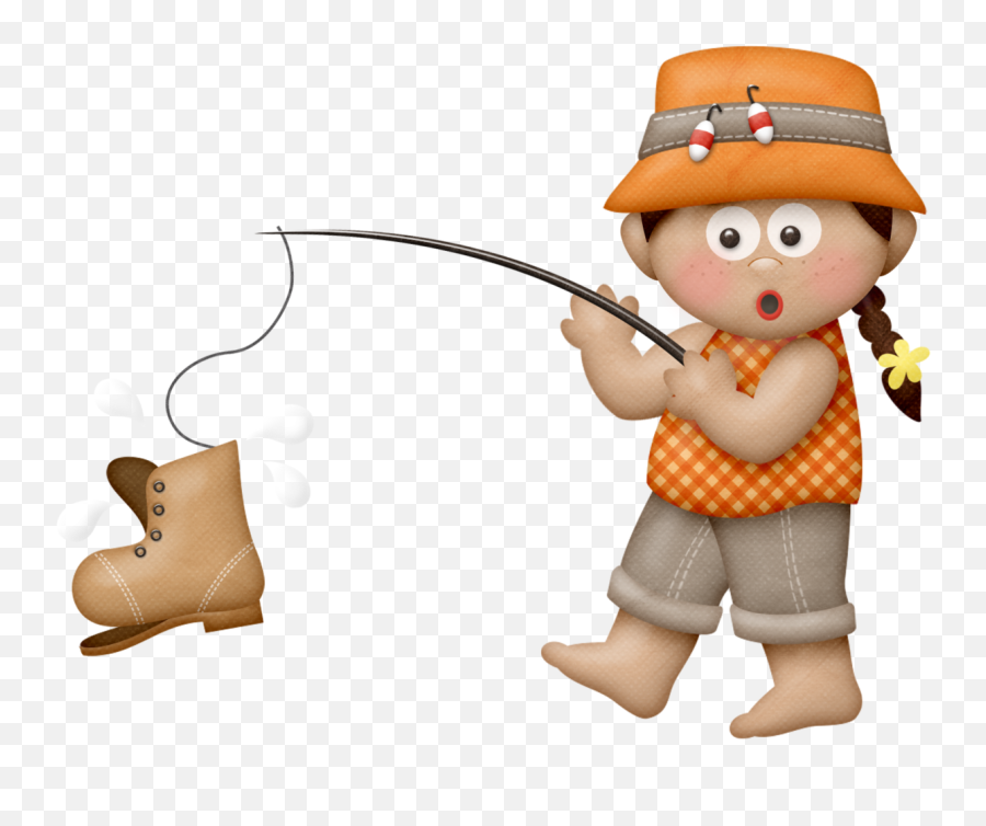 Clipart Of Child Fishing Png Emoji,Fisherman Clipart