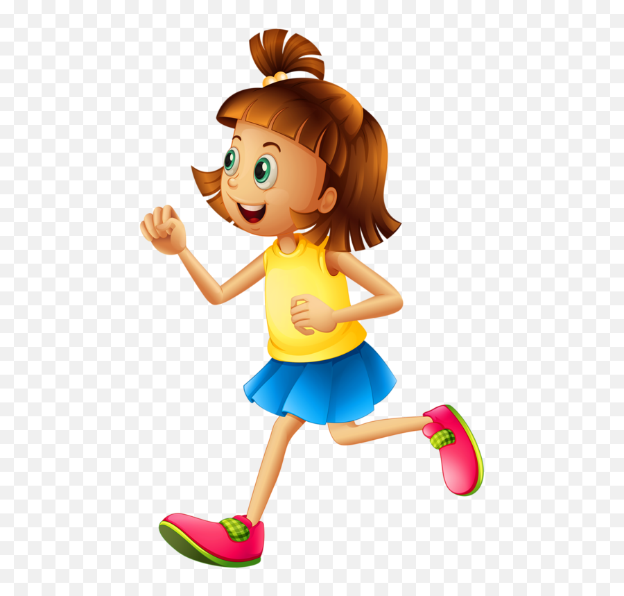 Exercise Kids - 533x800 Png Clipart Download Girl Running Png Clipart Emoji,Kids Running Clipart