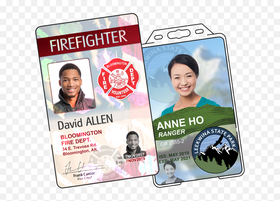 Id Badges For Police Fire Service - Mobile Phone Emoji,Fire Department Logo Maker