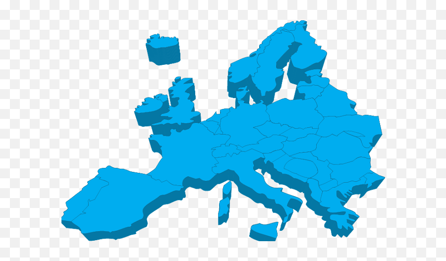 Europe Png Transparent Images Png All - Map Europe 3d Vector Emoji,Europe Clipart