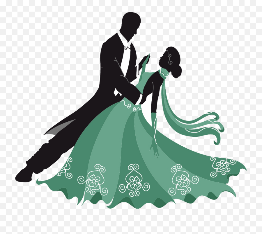 Download Ballroom Dancing Silhouette - Ballroom Dancing Clipart Emoji,Dancing Clipart