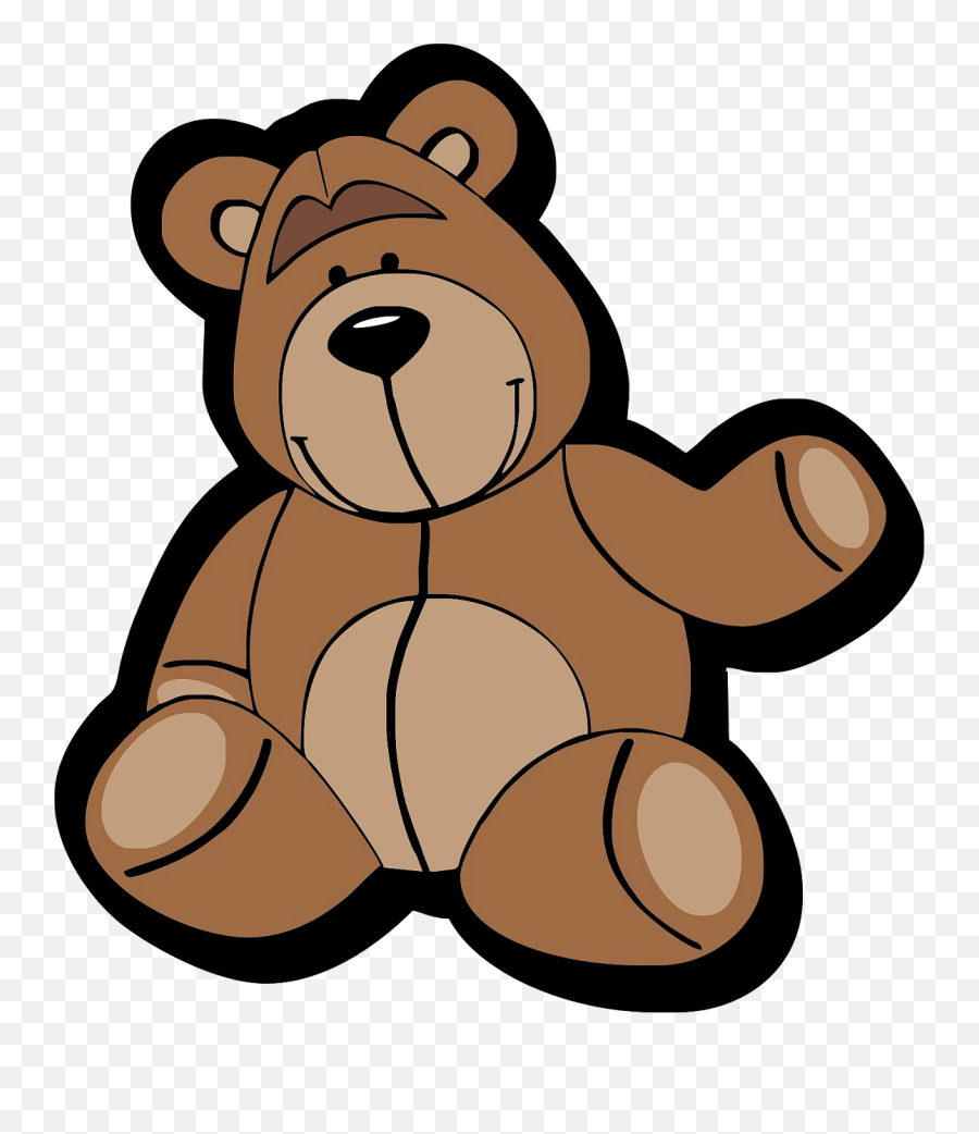 Cute Teddy Bear Clipart - Happy Emoji,Bear Clipart