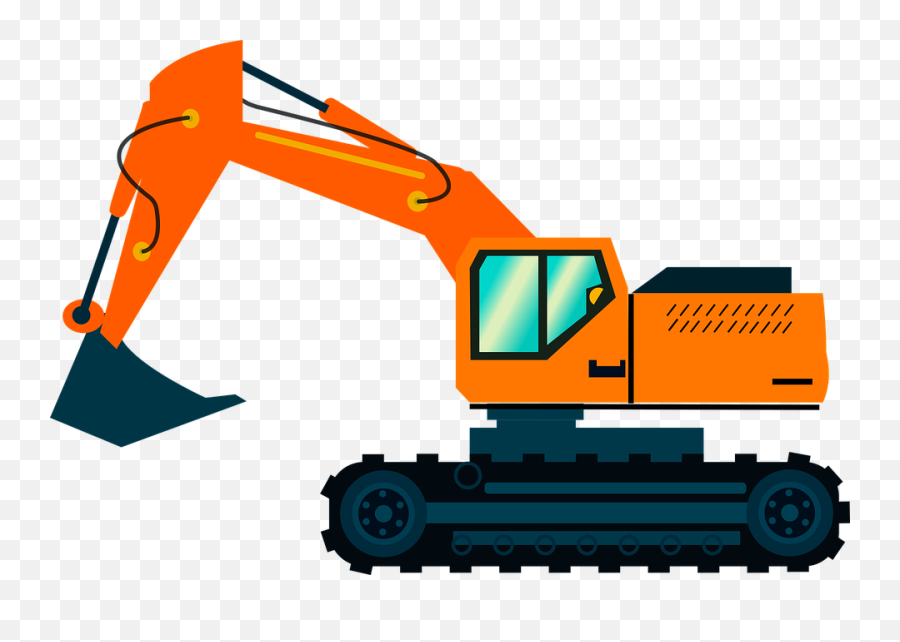 20 Free Excavator U0026 Bulldozer Vectors - Pixabay Emoji,Backhoe Clipart