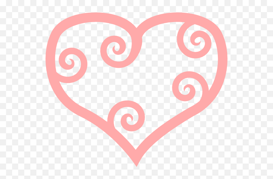 Peach Heart Clip Art At Clker - Peach Heart Emoji,Peach Clipart