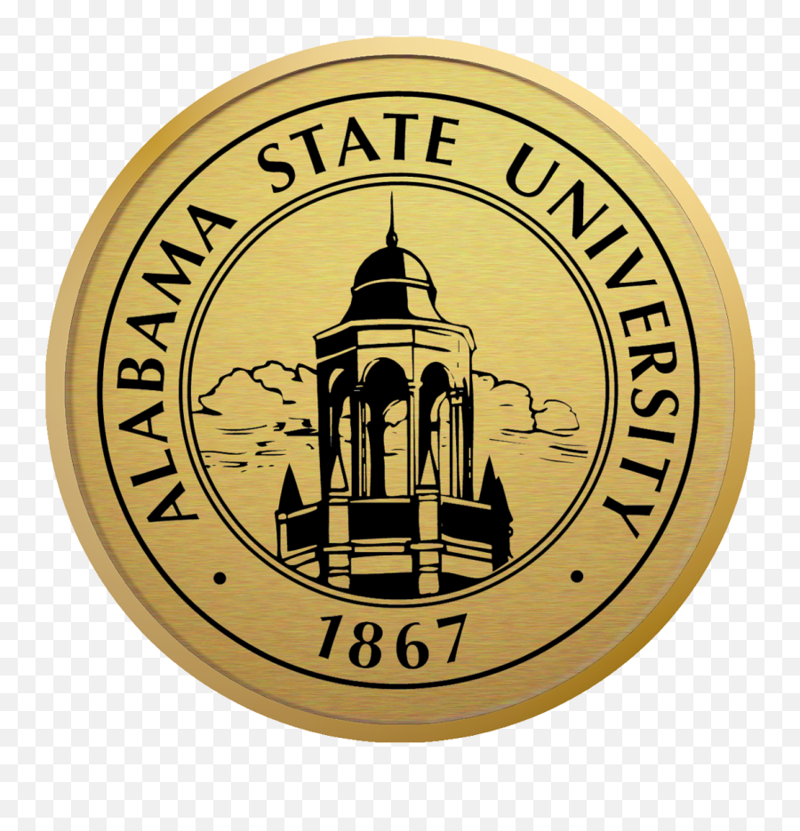Alabama State University Gold Engraved Medallion Diploma Emoji,Alabama State Logo