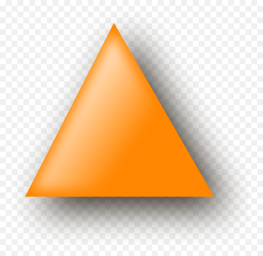 Orange Triangle Clipart - Png Emoji,Triangle Clipart