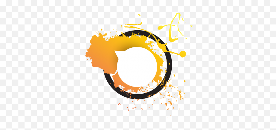 Yellow Splash Background Art Shape Frame Png And - Art Emoji,Yellow Background Png