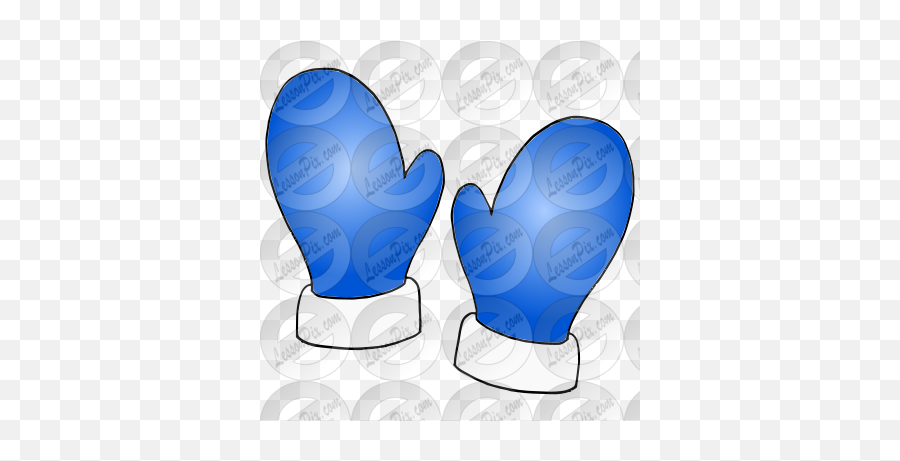 Mittens Picture For Classroom Therapy Use - Great Mittens Heart Emoji,Mitten Clipart