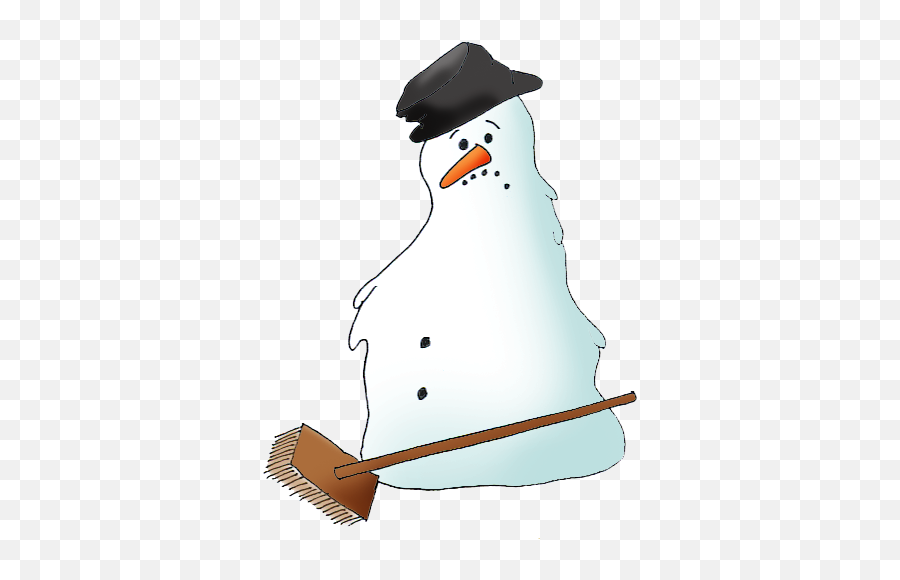 Snowman Clipart - Broom Emoji,Snowmen Clipart