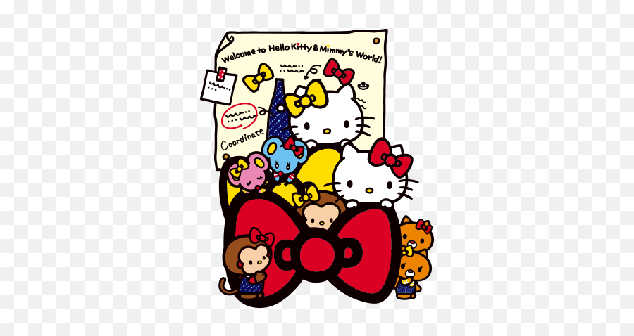 Ribbon Clipart Hellokitty - Hello Kitty Full Size Png Hello Kitty Y Sanrio Emoji,Hello Kitty Clipart