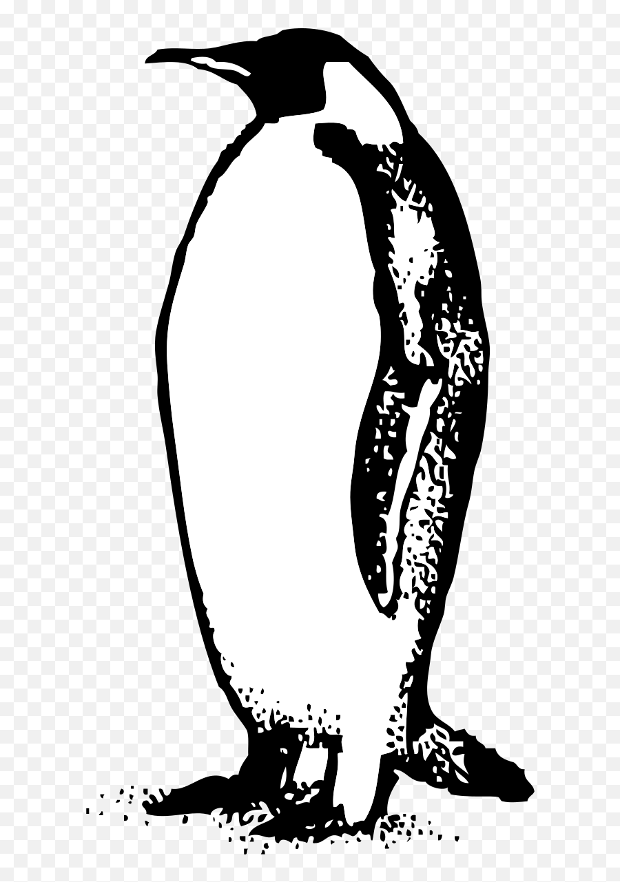 Penguin Clip Art Transparent Png - Penguin Art Black And White Emoji,Penguin Clipart