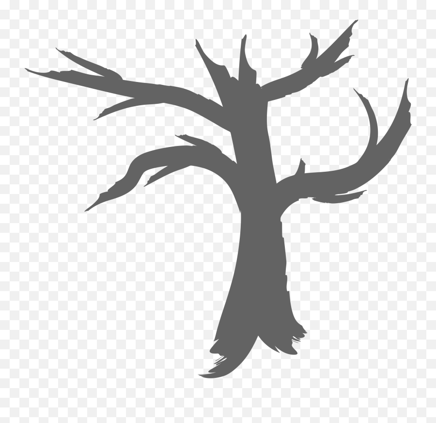 Dead Tree Silhouette Clipart Kid 2 - Clip Art Emoji,Tree Silhouette Clipart