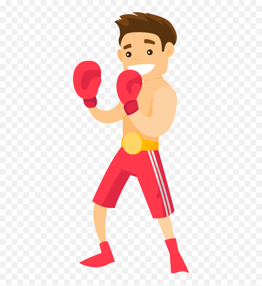 Boxer - Boxing Cartoon Emoji,Boxing Clipart