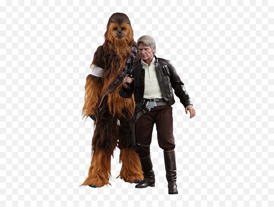 Han Solo Chewbacca Png Download - Hot Toys Han Solo The Force Awakens Emoji,Chewbacca Png