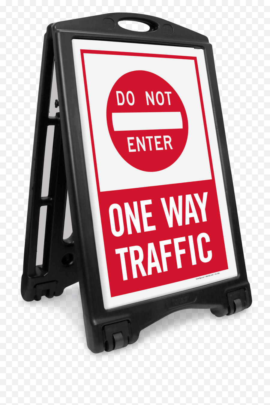Dont Enter One - Way Traffic Portable Sidewalk Sign Sku K Traffic Signal Emoji,Do Not Sign Png