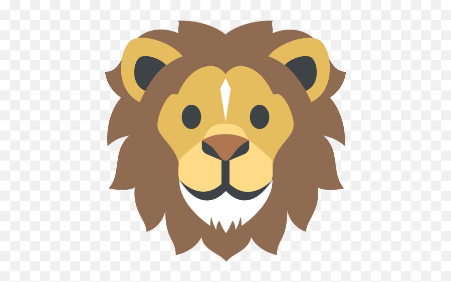 Lion Face Emoji Vector Icon Free Download Vector Logos - Lion Emoji Transparent,Face Logos