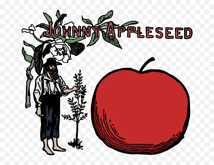 Johnny Appleseed Colour - Johnny Appleseed Kid T Shirt Ideas Emoji,Johnny Appleseed Clipart