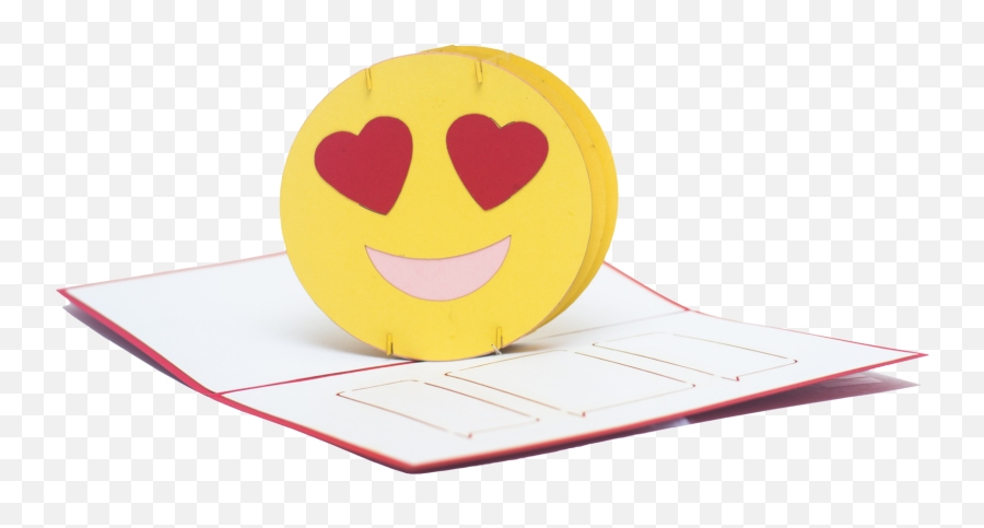 Love Emoji Pop Up Card - Happy,Love Emoji Png