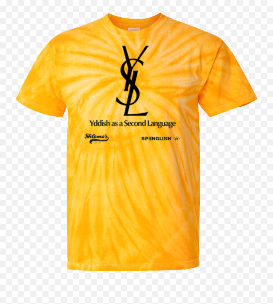 Ysl Cotton Tie Dye T - Ysl V Neck T Shirt Emoji,Ysl Logo T-shirt