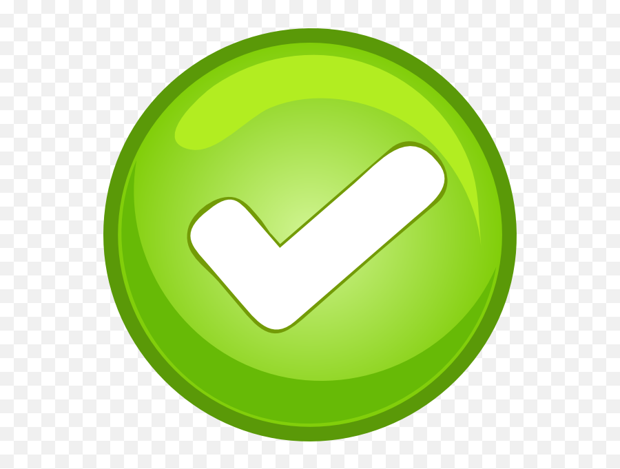 Download Check Mark Button Clip Art - Icon Circle Green Check Emoji,Checkmark Transparent Background