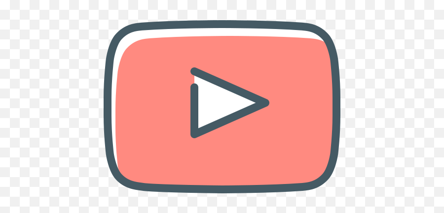 Logo Youtube Free Icon Of Social Media - Youtube Outline Logo Emoji,Youtube Logo