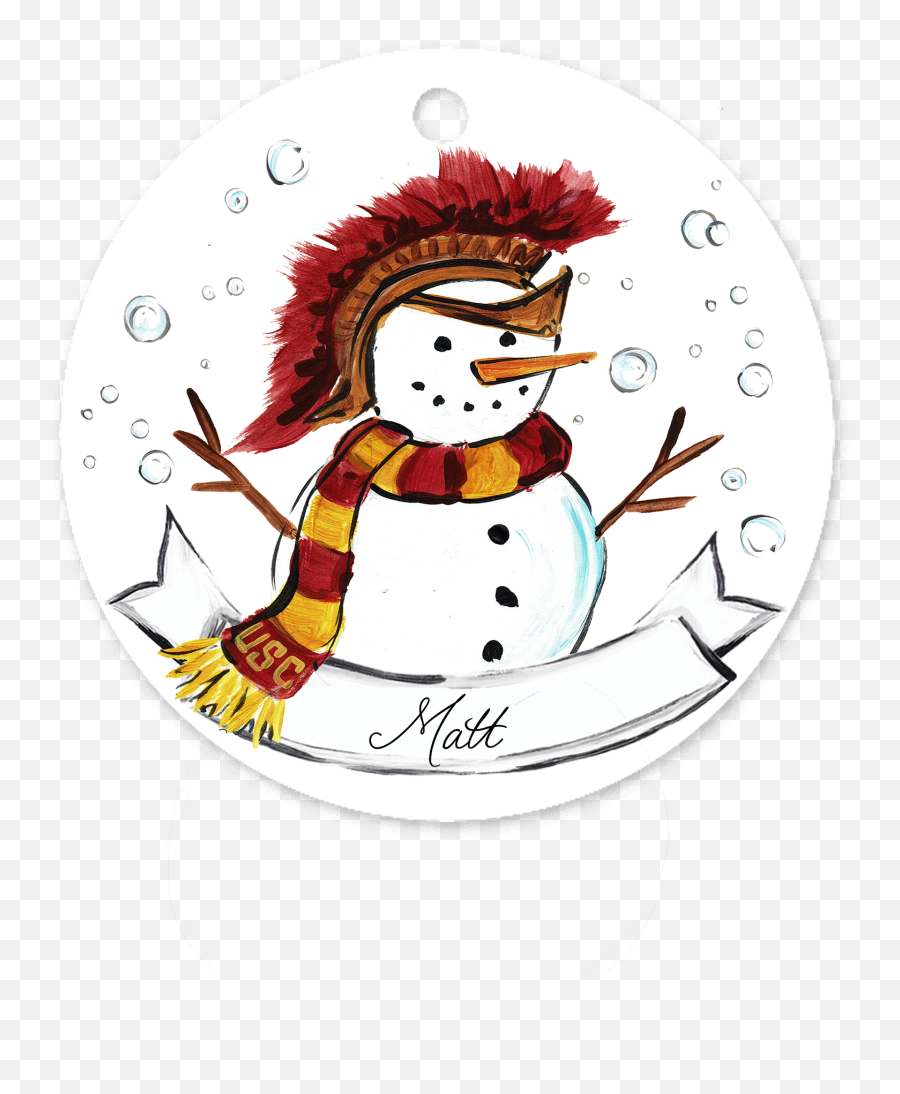 Usc Snowman Ornament Emoji,Usc Png