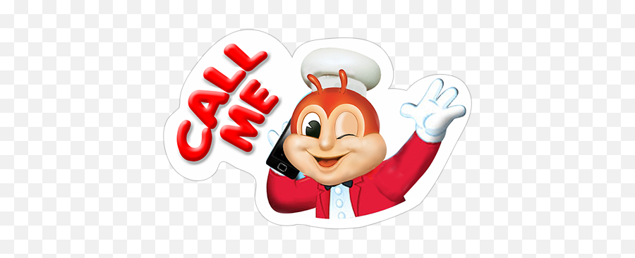 Call Me - Jollibee Pinoy And Proud Mascots 490x317 Png Emoji,Proud Clipart