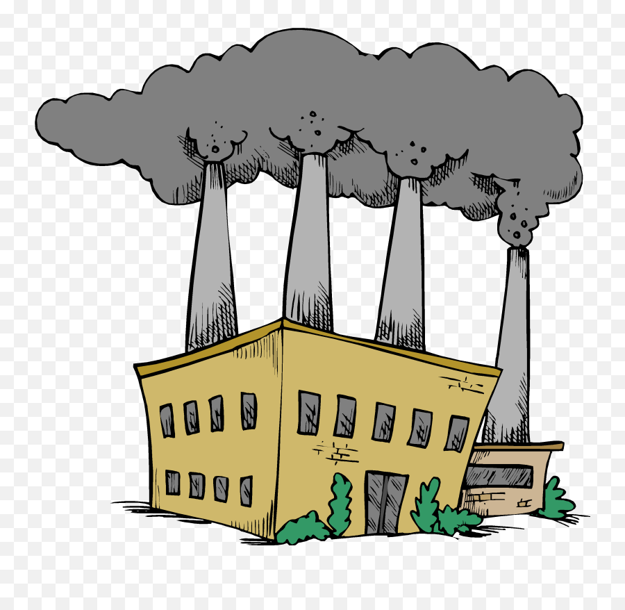 Factory Clipart Coal Factory - Factories Clipart Png Emoji,Factory Clipart
