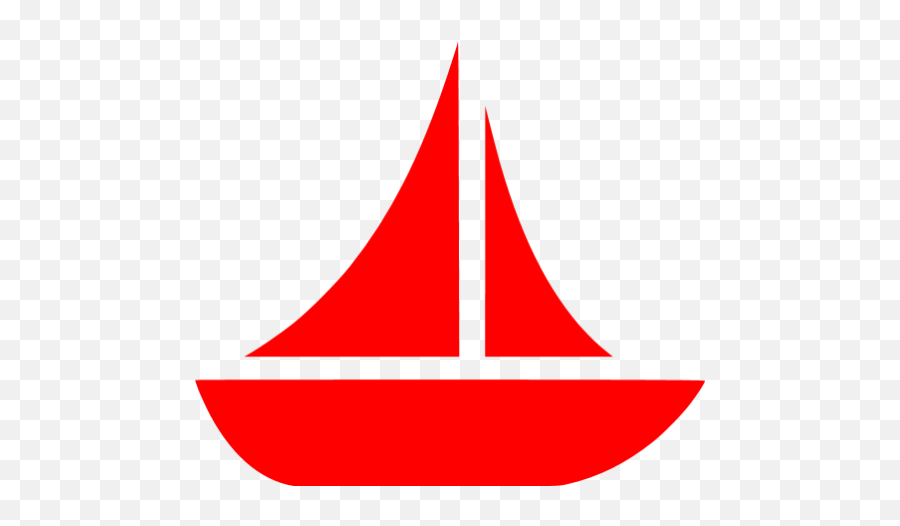Red Boat 10 Icon - Free Red Boat Icons Emoji,Boats Png