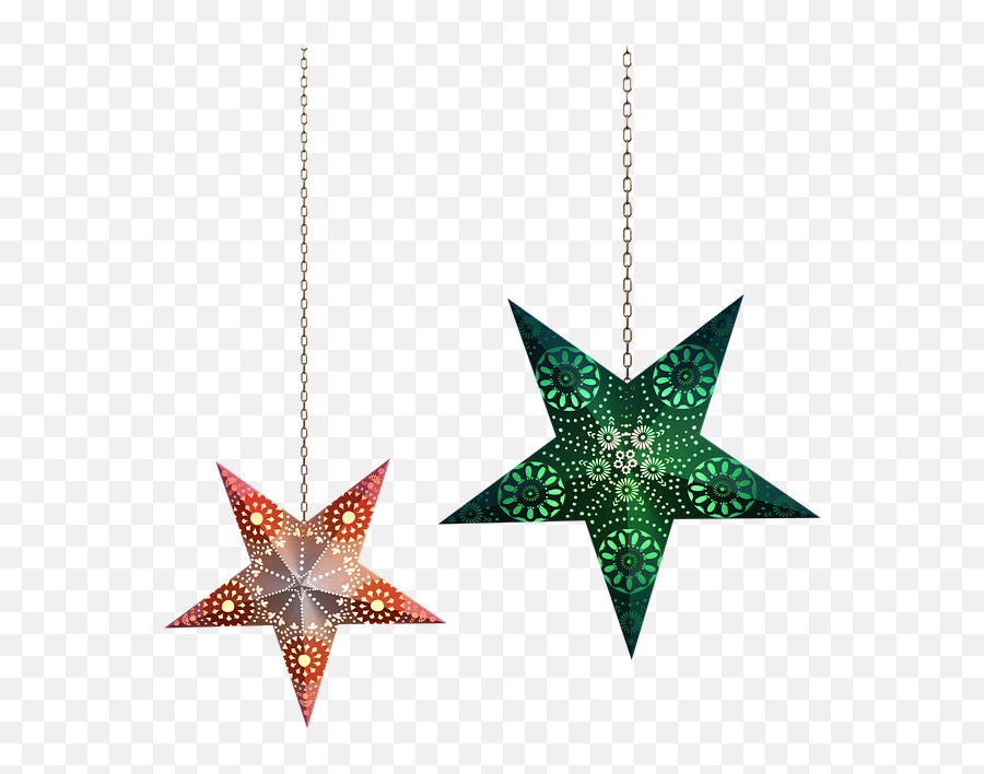Free Photo Bright Chains Colorful Deco Hanging Star - Max Emoji,Hanging Stars Png