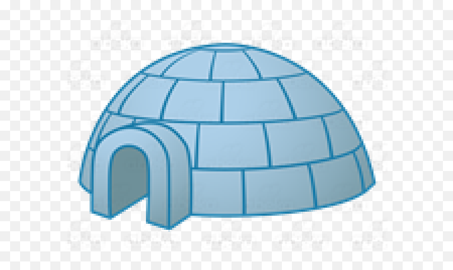 Igloo Clipart Blue - Dome Emoji,Igloo Clipart