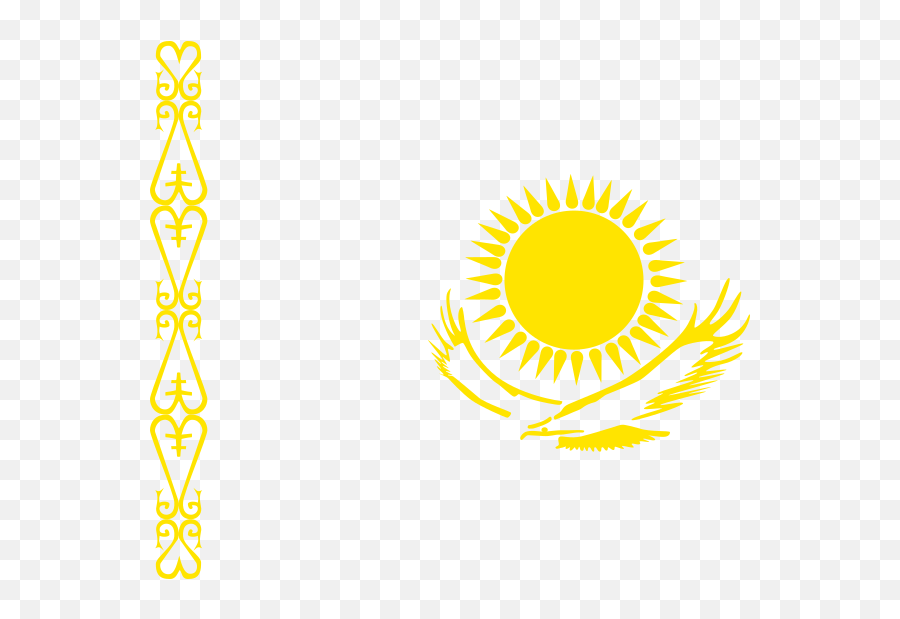 Flag Kazakhstan Full Size Png Download Seekpng Emoji,Blank Flag Png