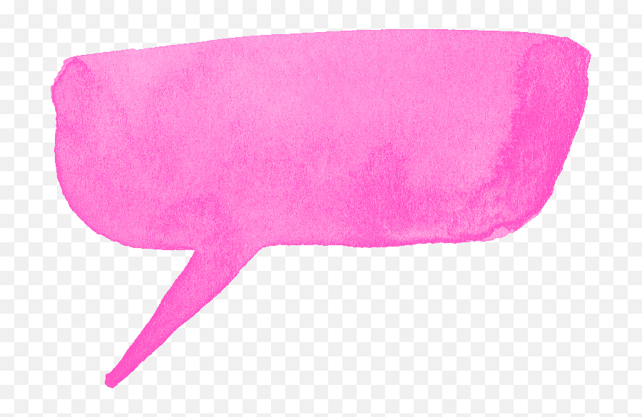 7 Pink Watercolor Speech Bubble Png Transparent Onlygfxcom - Chat Bubble Pink Png Emoji,Speech Bubble Png