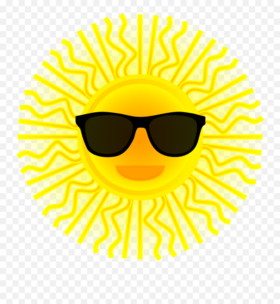 Sunglasses Clipart Vector Clip Art Free Design Image - Clipartix Sun With Sunglasses Emoji,Sunglasses Clipart