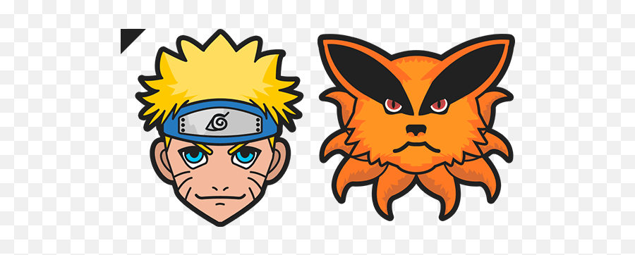Naruto And Kurama Cursor U2013 Custom Cursor - Naruto Mouse Cursors Emoji,Naruto Transparent