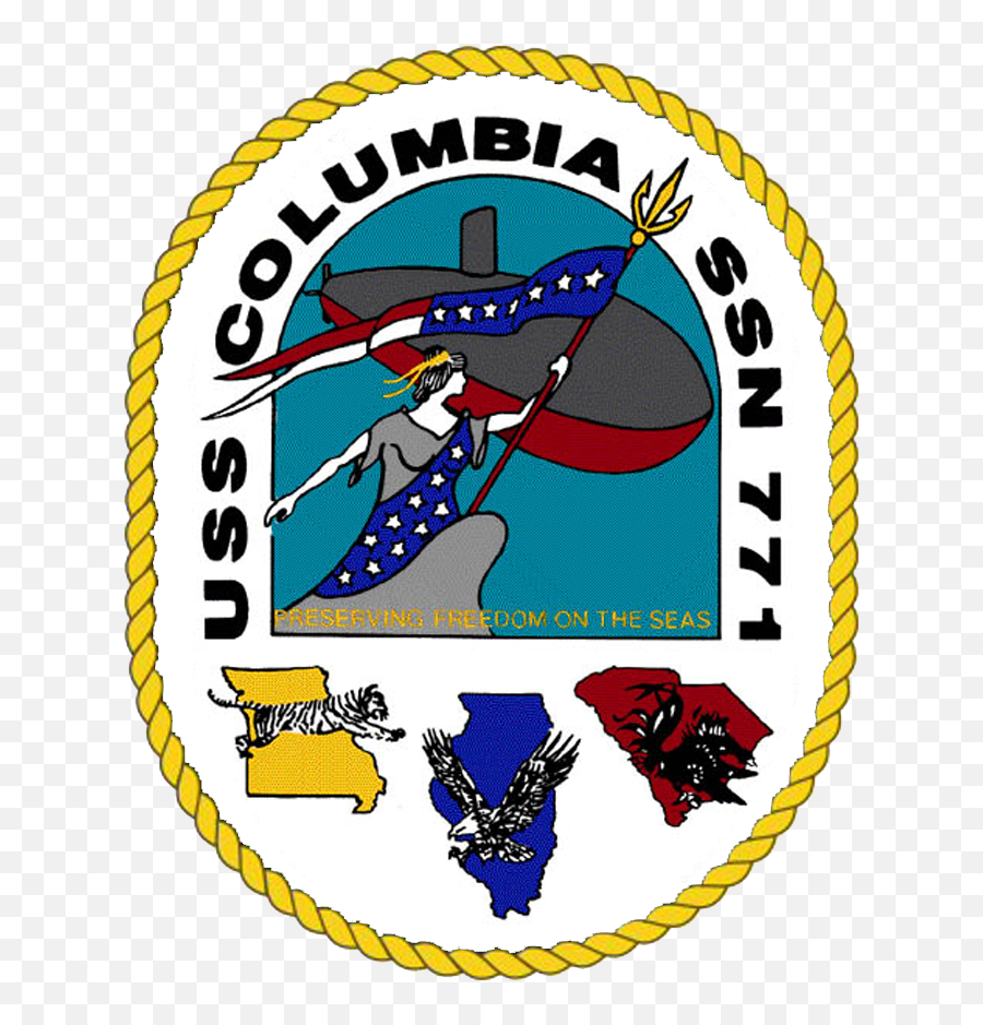 771insigpng Us Navy Submarines Submarines Military Logo - Uss Columbia Ssn 771 Emoji,Us Navy Logo