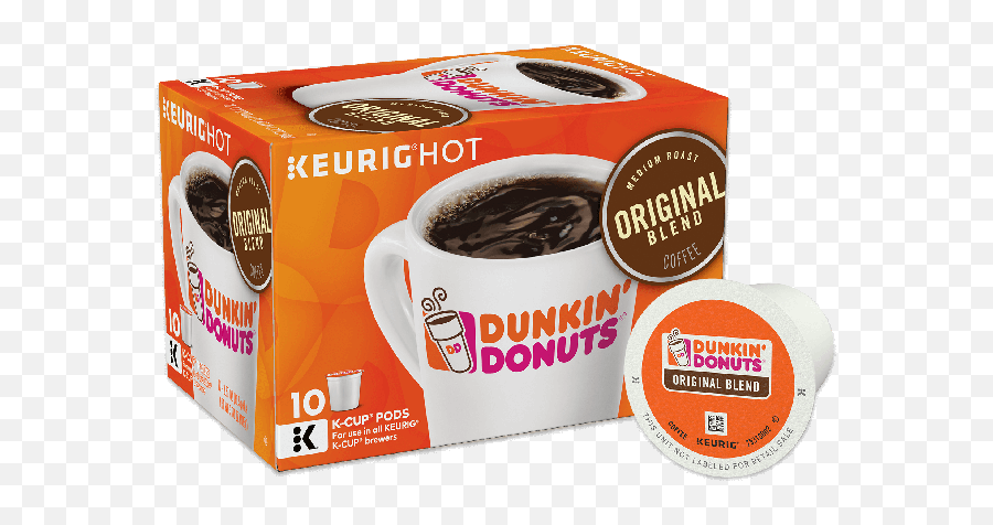 Dunkinu0027 Donuts Original Blend K - Cup Pods 10 Count Dunkin Donuts Original K Cups 10 Count Emoji,Dunkin Donuts Logo