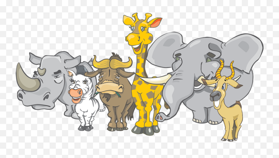 Africa Clipart Animals - Clip Art Library Animals Clipart Africa Wild Png Emoji,Africa Clipart