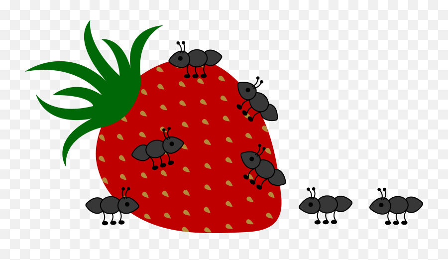 Clipart Border Strawberry Clipart Border Strawberry - Ants On Food Clipart Emoji,Strawberry Clipart
