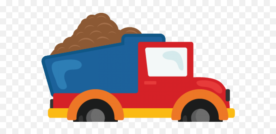 Transparent Background Truck Clipart - Cartoon Clipart Dump Truck Emoji,Truck Clipart