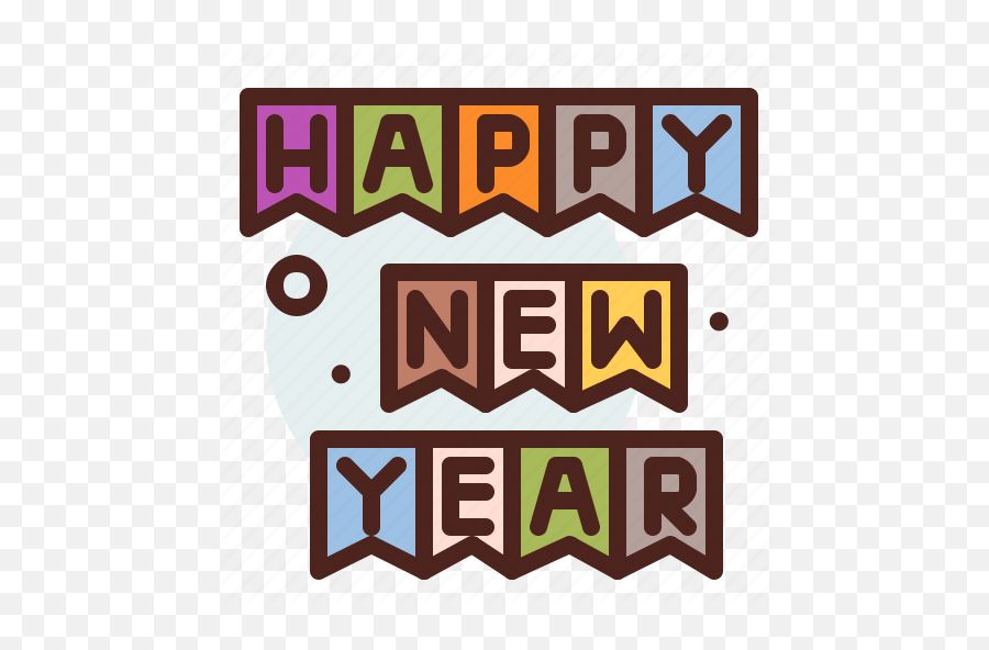 Happy New Year Holiday Party Icon - Download On Iconfinder Language Emoji,Happy New Year Png