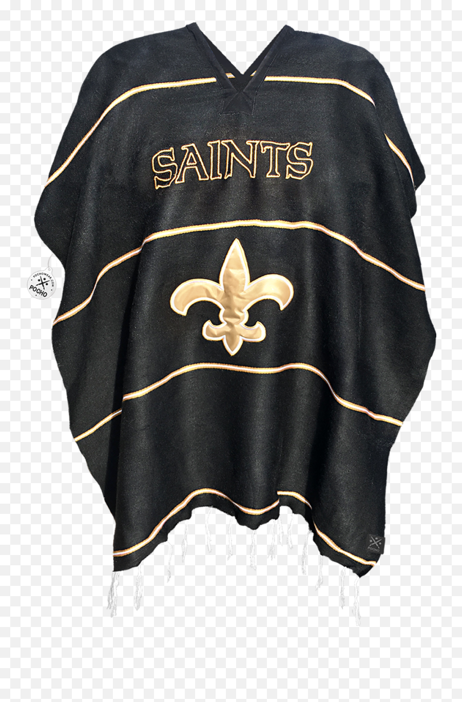 New Orleans Saints Gaban - Blanket Poncho Sarape Pancho Short Sleeve Emoji,New Orleans Saints Logo