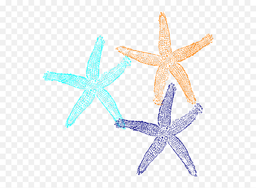 Starfish Clip Art At Clkercom - Vector Clip Art Online Fish Clip Art Emoji,Starfish Clipart